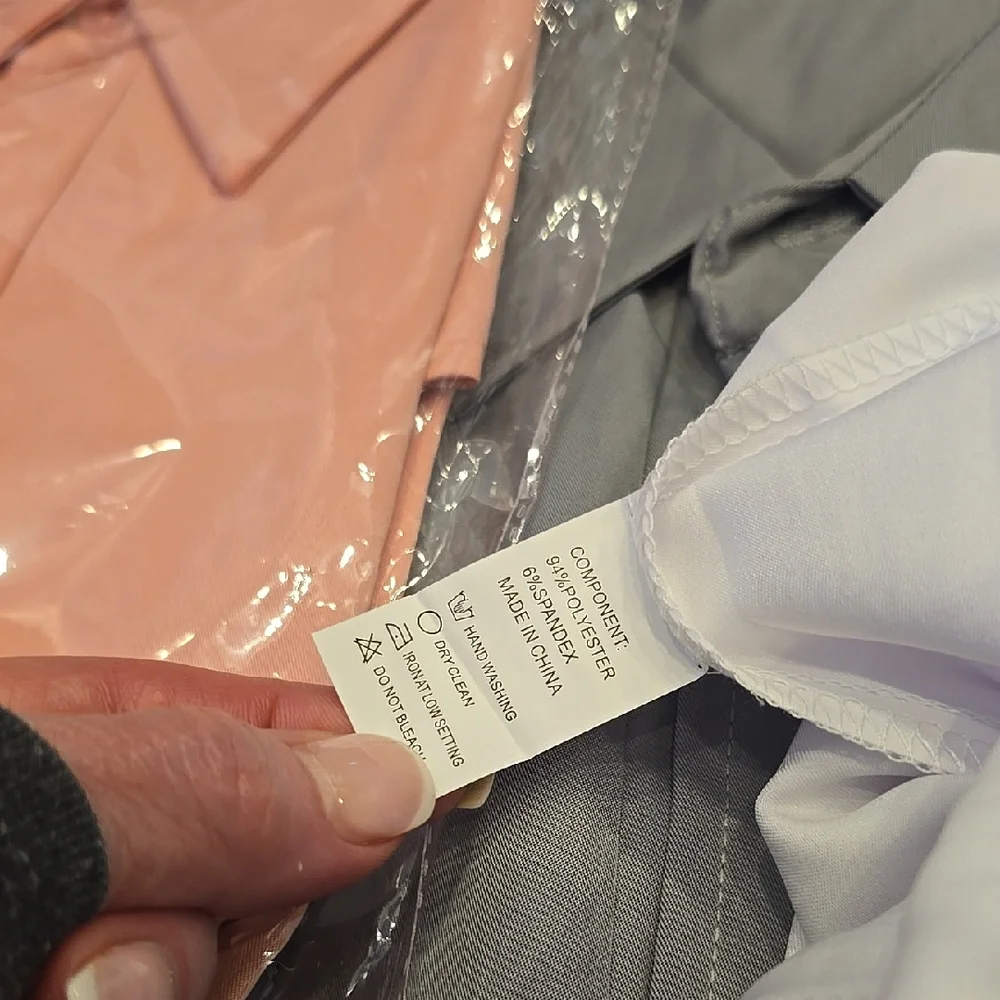 Mens Unique Zip-Up & Button Front Shirt New Pink Gray White LOT 3 Dress Casual - Picture 5 of 12